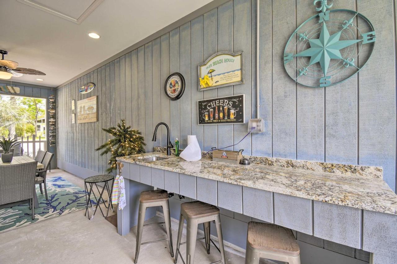 Ocean Isle Beach Home With Shared Lanai And Grill Extérieur photo